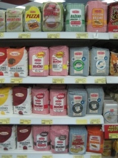 Different kinds of flours
